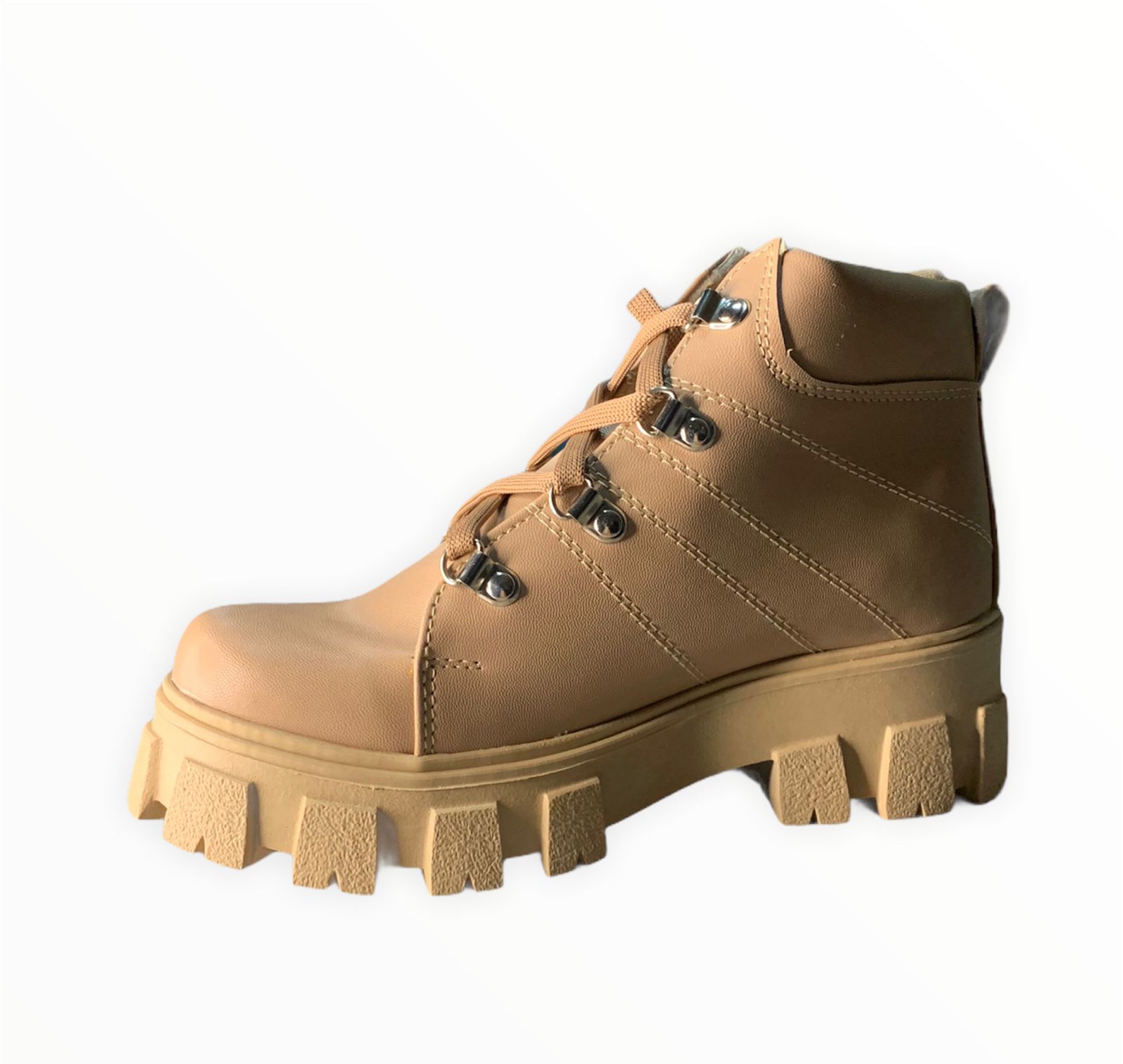 BOTAS BOTINES CASUALES PARA DAMA MODELO IBANKA COLOR NUDE