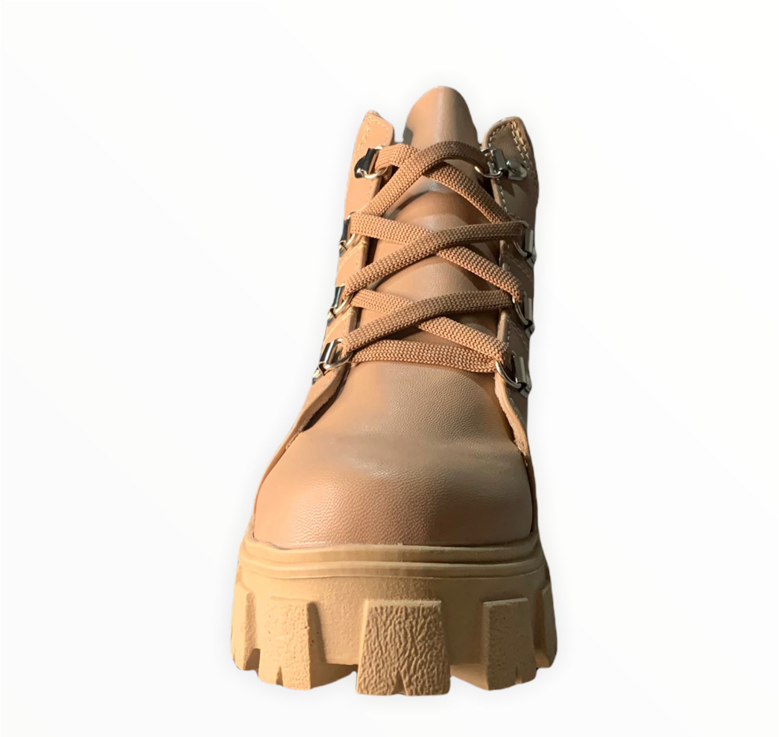 BOTAS BOTINES CASUALES PARA DAMA MODELO IBANKA COLOR NUDE