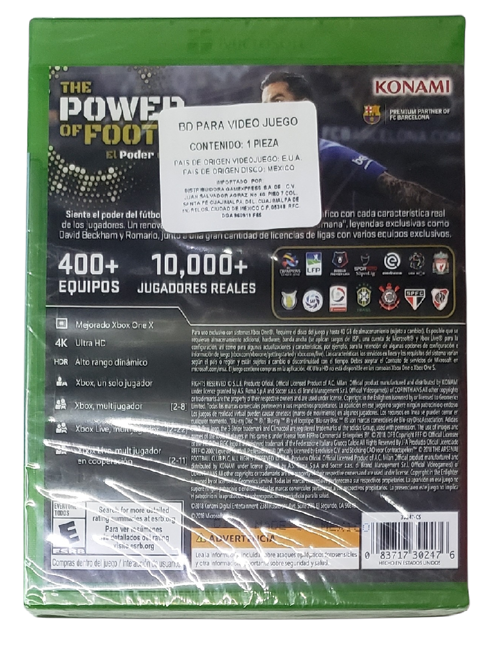 Pes 2019 Pro Evolution Soccer Xbox One Nuevo