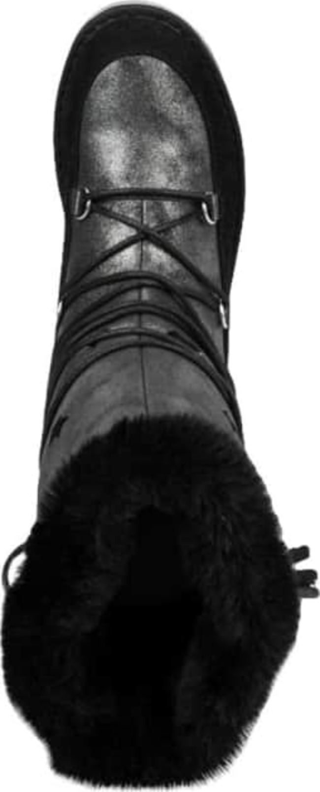 Botas para niña tipo Ugg, negras con adornos de estrellas, ideales para el invierno, mod. 997710