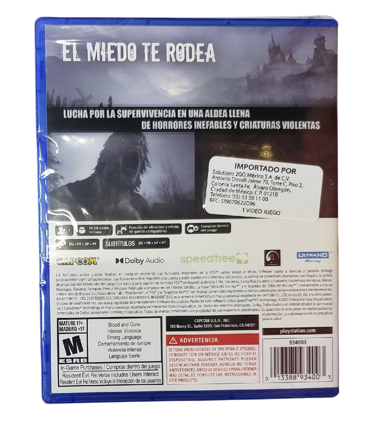 Resident Evil Village Standard Edition Capcom Para Playstation 5 Nuevo