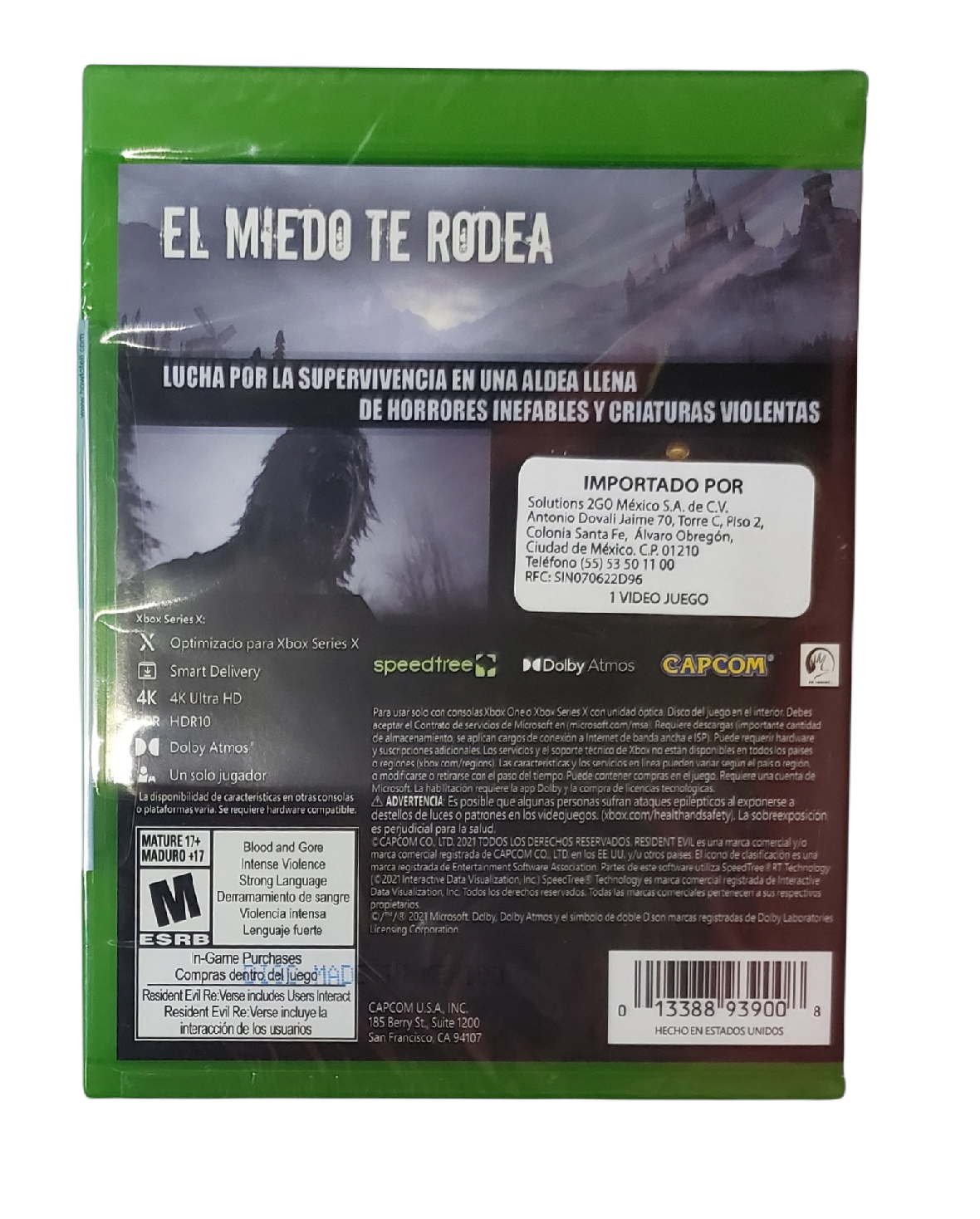 Resident Evil Village Para Xbox One / Series X Nuevo