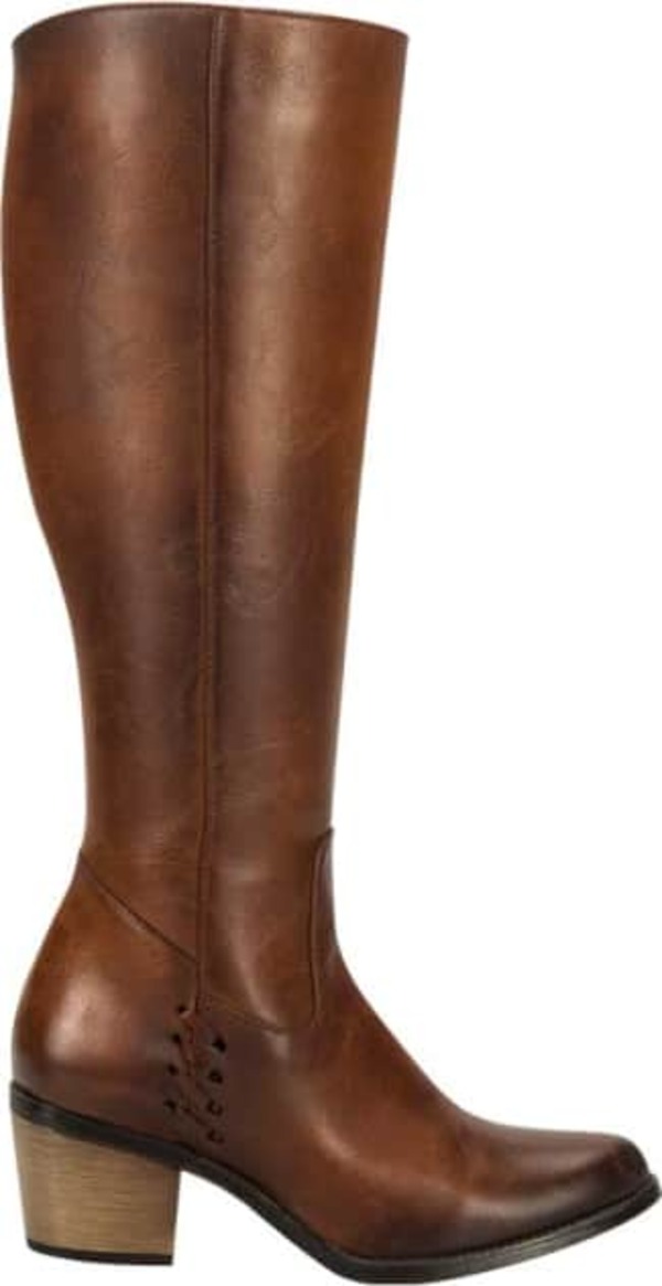 Botas texanas para mujer altas color Camel marca Tierra Bendita