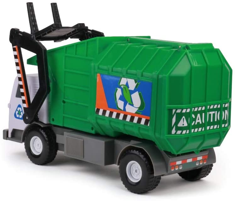 Camión de Juguete de Basura motorizado,  Mighty Fleet, Color Verde