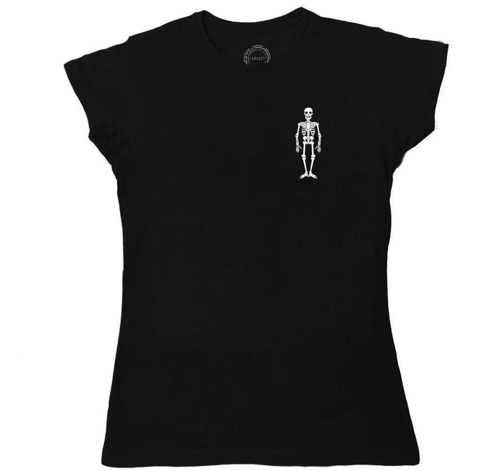 Playera Mujer Esqueleto Pocket Dia de Muertos Halloween