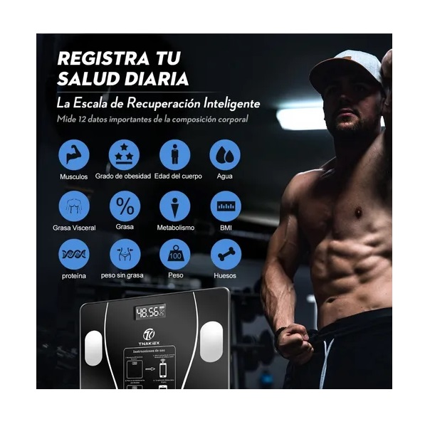Báscula Electrónica Bluetooth Inteligente De Baño