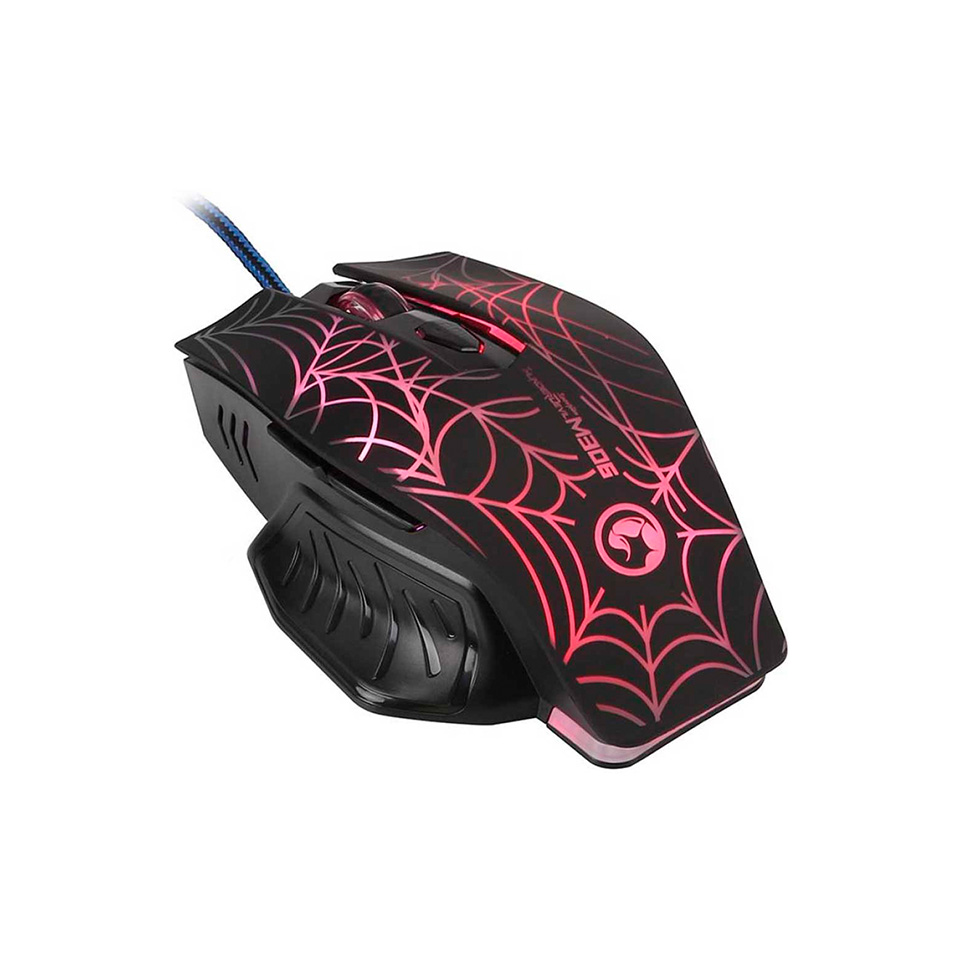 Mouse Gamer Óptico Marvo M306 USB 2400 DPI 6 Botones luz RGB