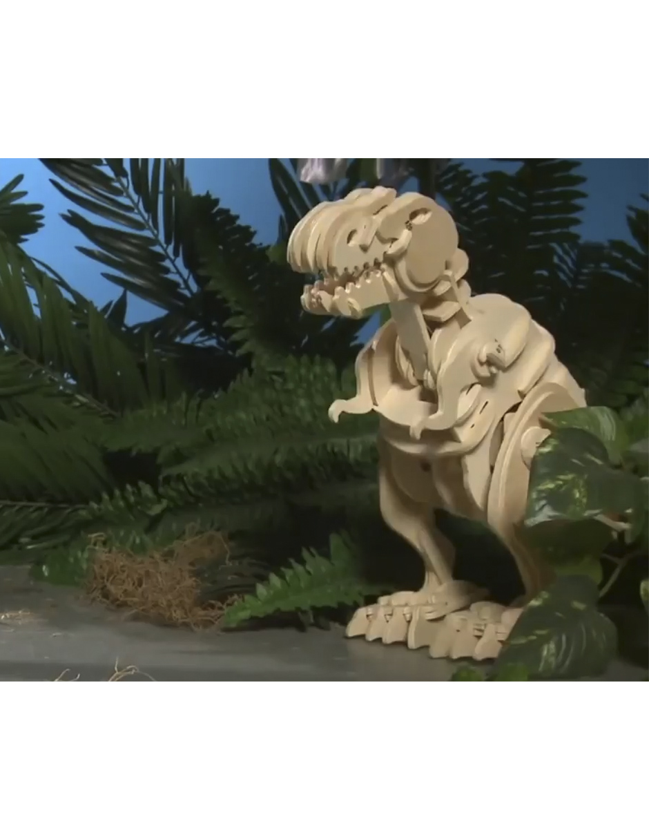 Rompecabezas 3D Dinosaurio T-Rex Madera ROBOTIME