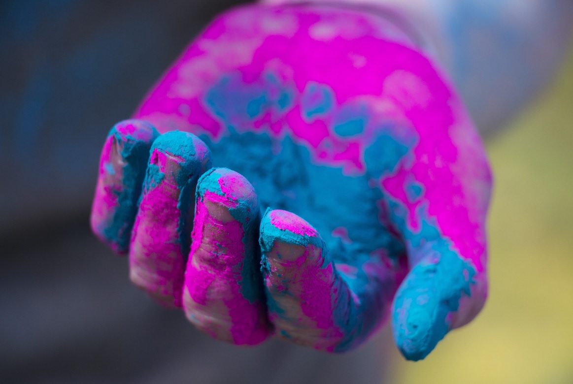 KolorSMart Bolsa de 75gramos Polvo de Color Holi - Rosa