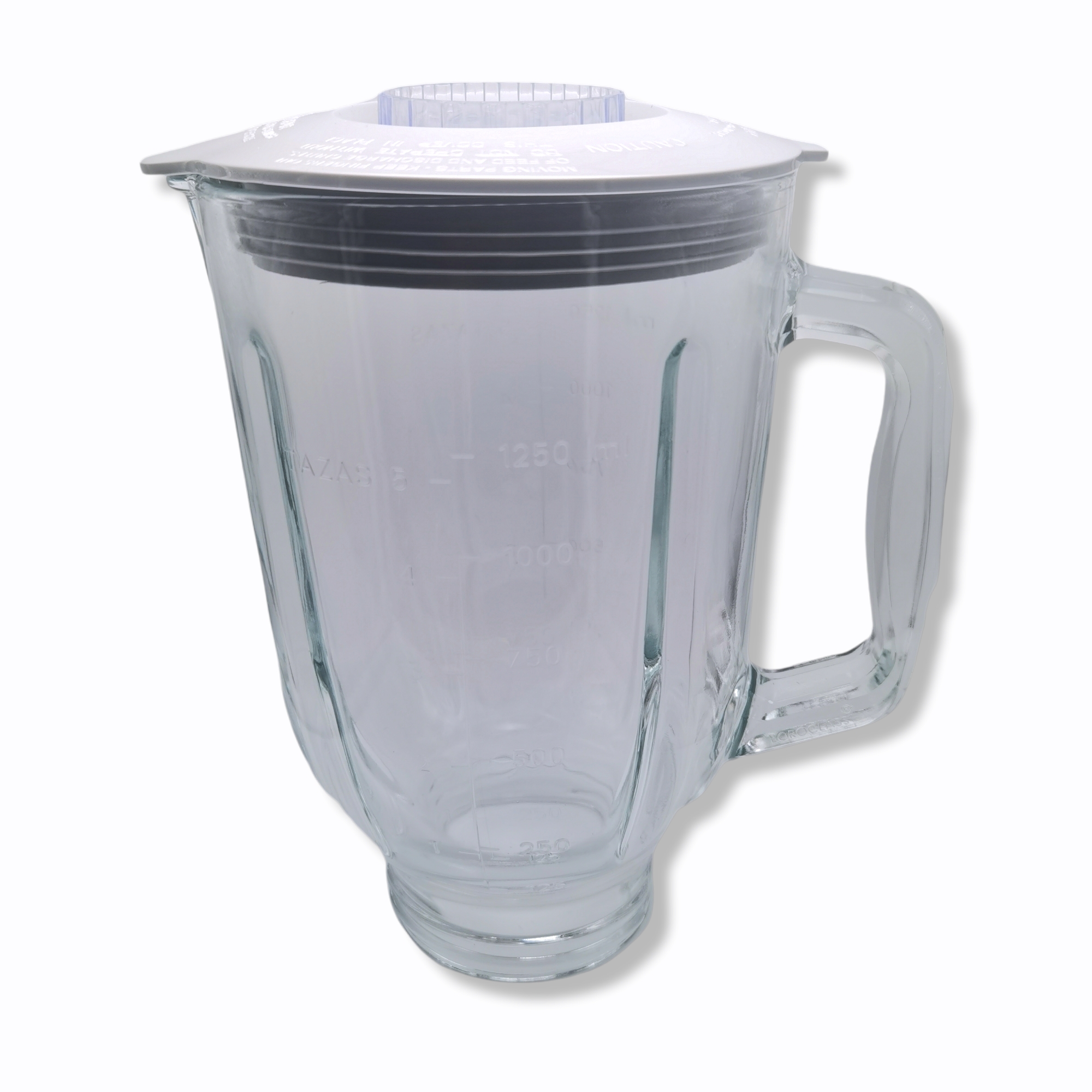 Vaso De Vidrio Para Licuadora Man Con Tapa Original