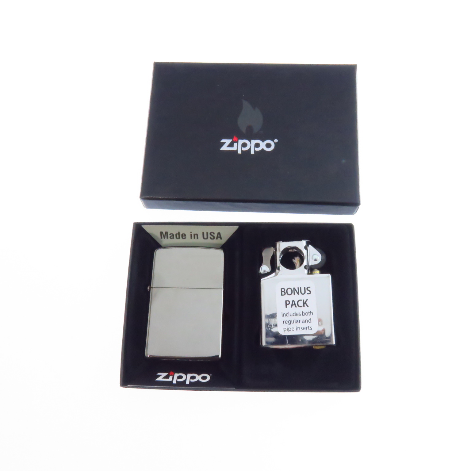 Zo07658 Zippo Encendedor Tradicional E Inserto P  Pipa Combo