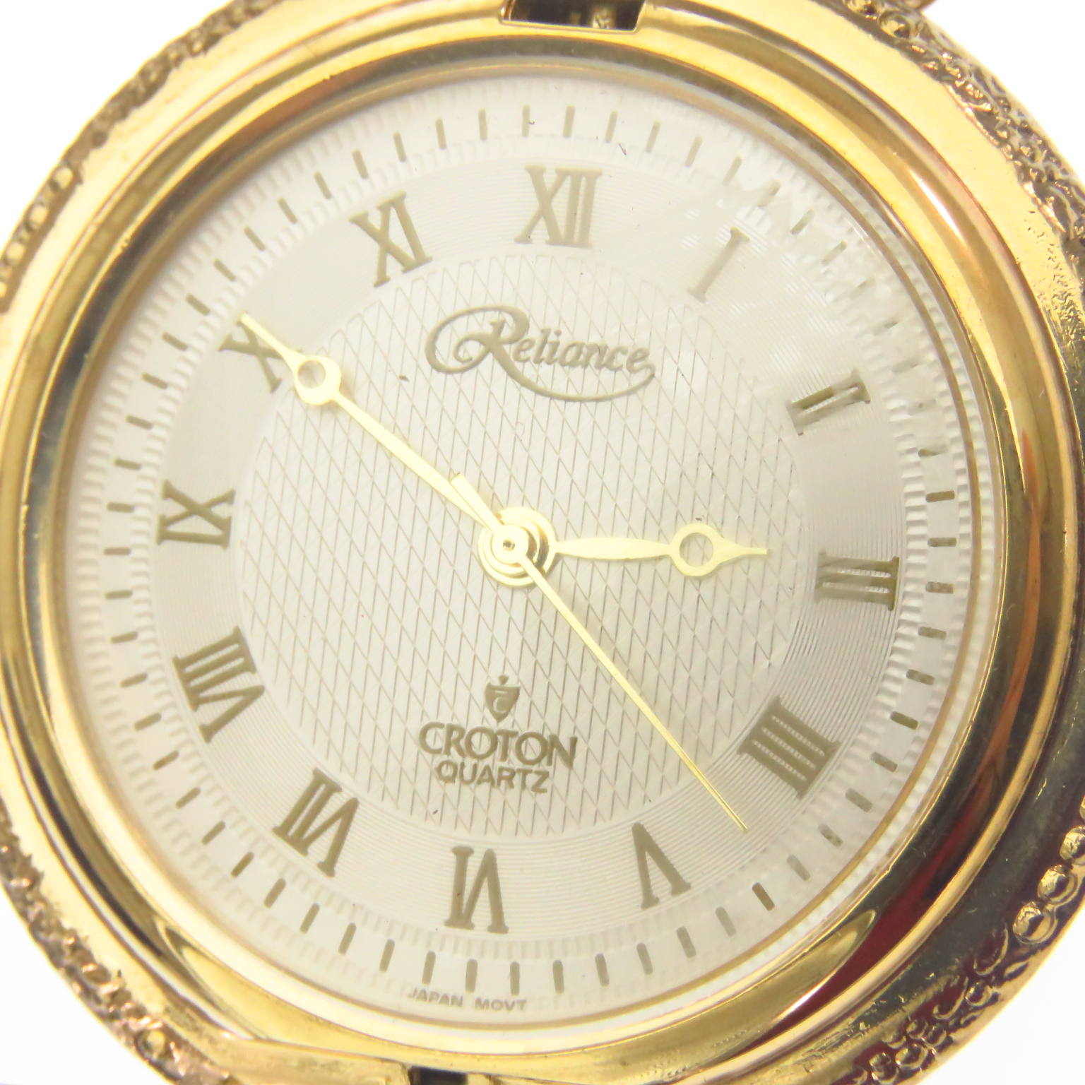 I1701 Croton Reliance Reloj De Bolsillo Tapa Avion Antiguo