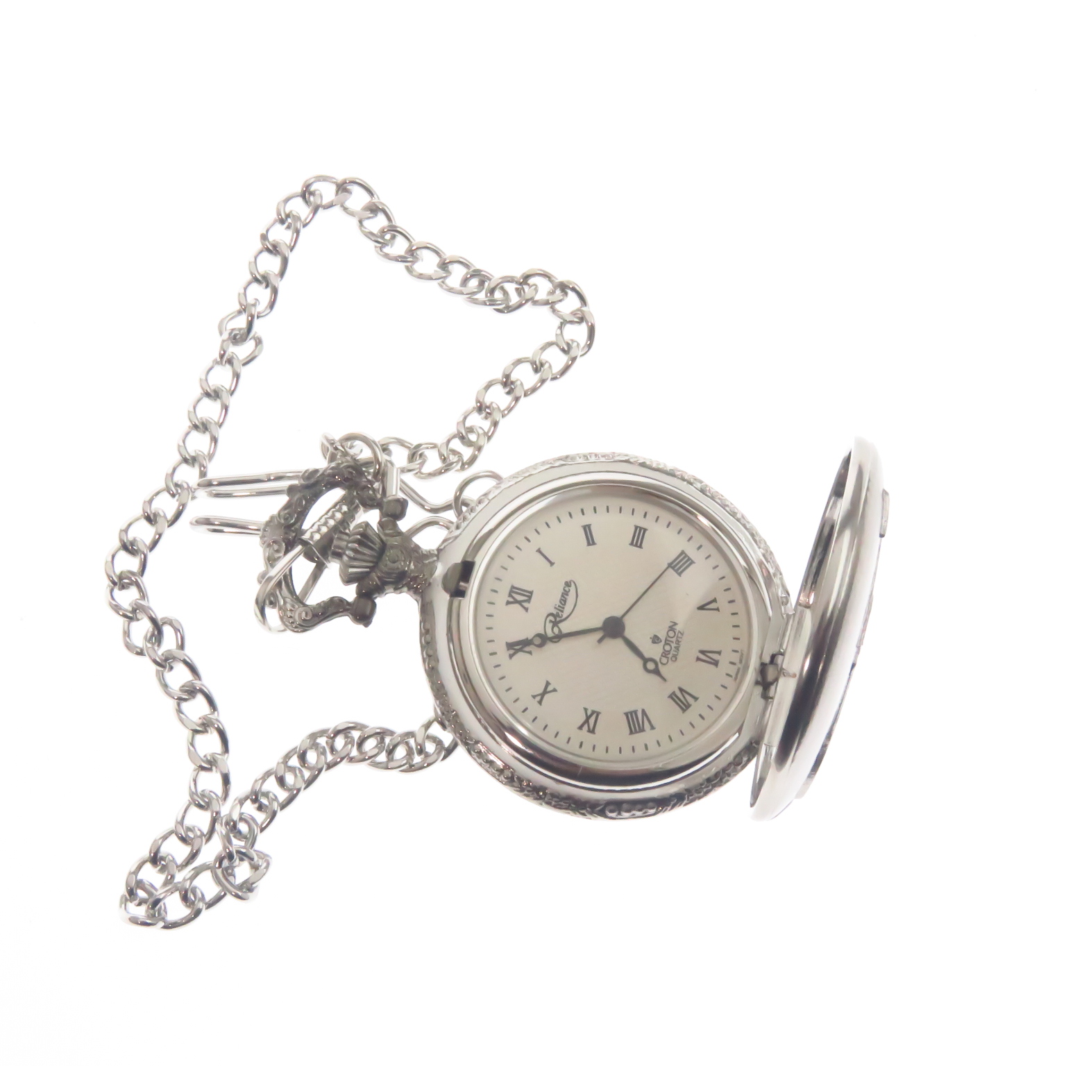 I1700 Croton Reliance Reloj De Bolsillo Tapa Coche Antiguo