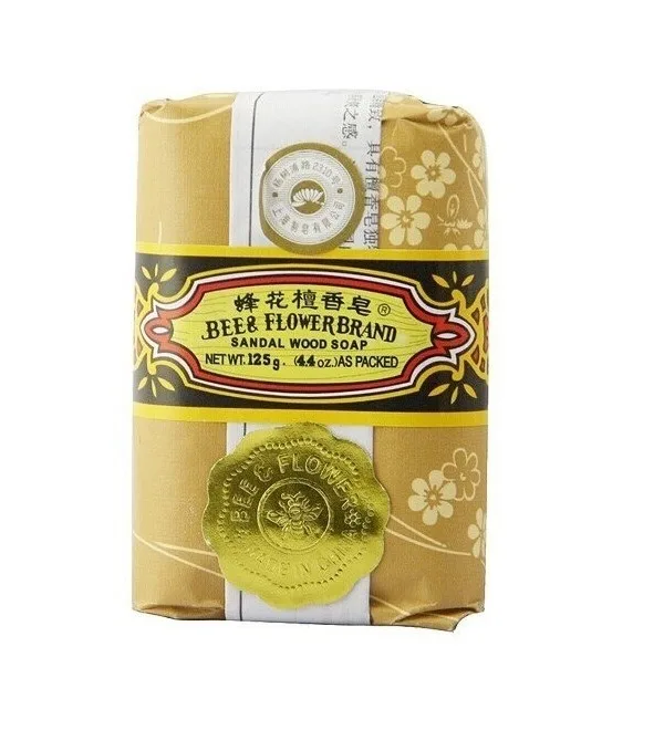 Jabón De Sándalo Bee & Flower 1 Caja con 4 Barras De 125g C/U