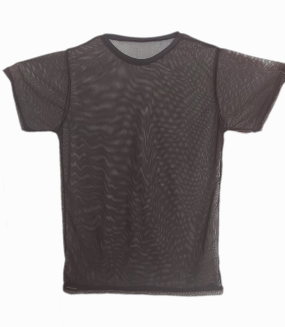 Playera sexy transparente hombre manga corta
