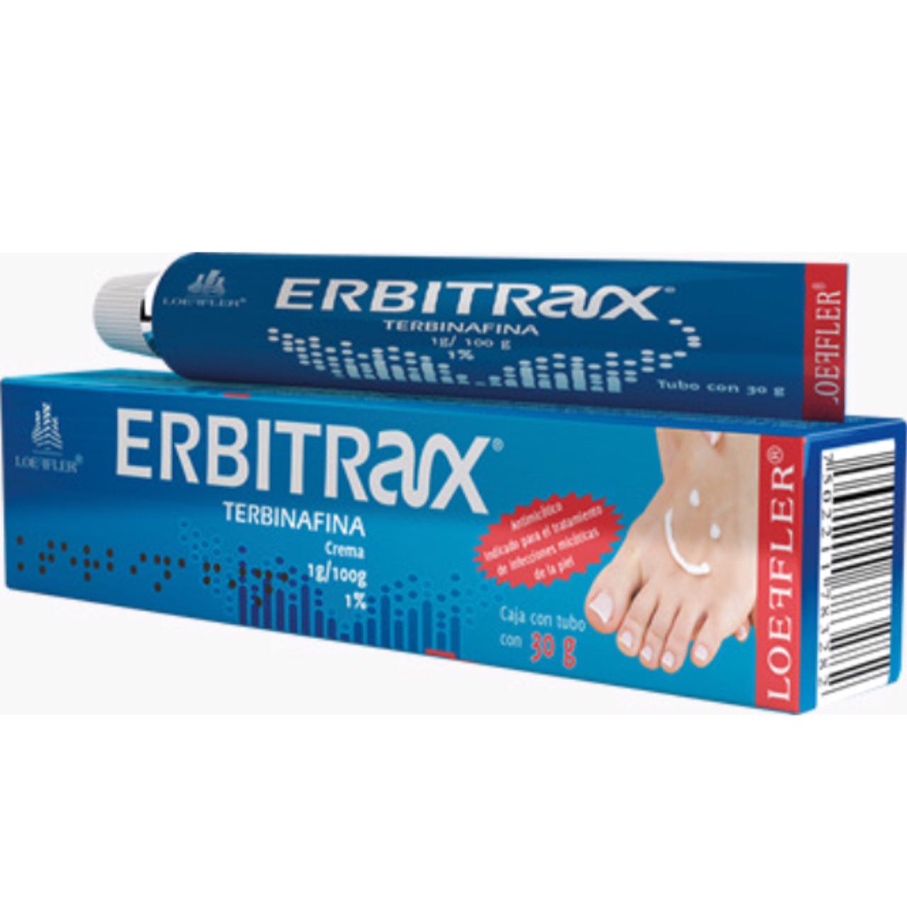 Erbirtrax, Terbinafina Crema 1g/100g Tubo con 15g