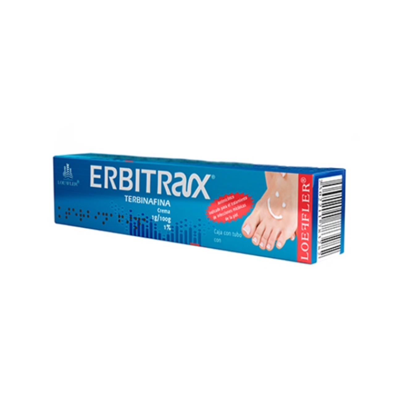 Erbirtrax, Terbinafina Crema 1g/100g Tubo con 15g