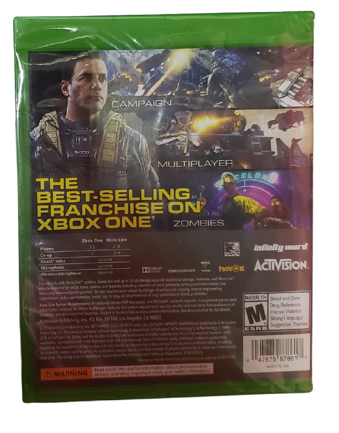 Call Of Duty Infinite Warfare Para Xbox One Nuevo