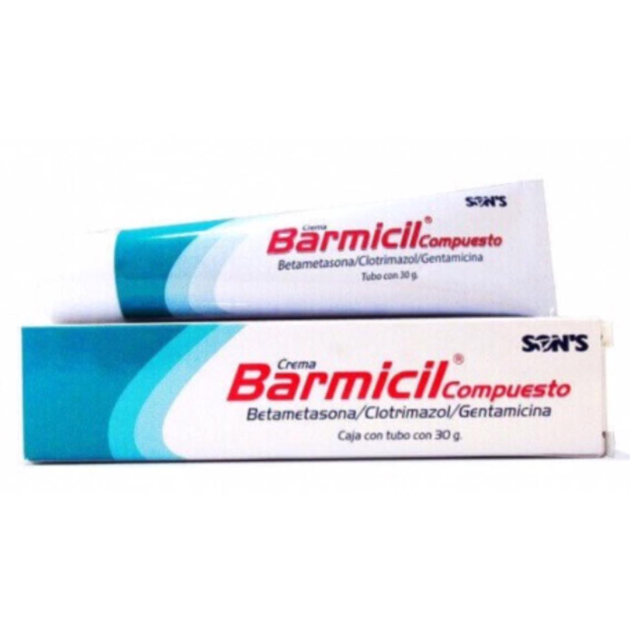 Barmicil, Betametasona/Clotrimazol/Gentamicina 50mg, 1.0g ,0.1g Tubo con 40g (3 Piezas)