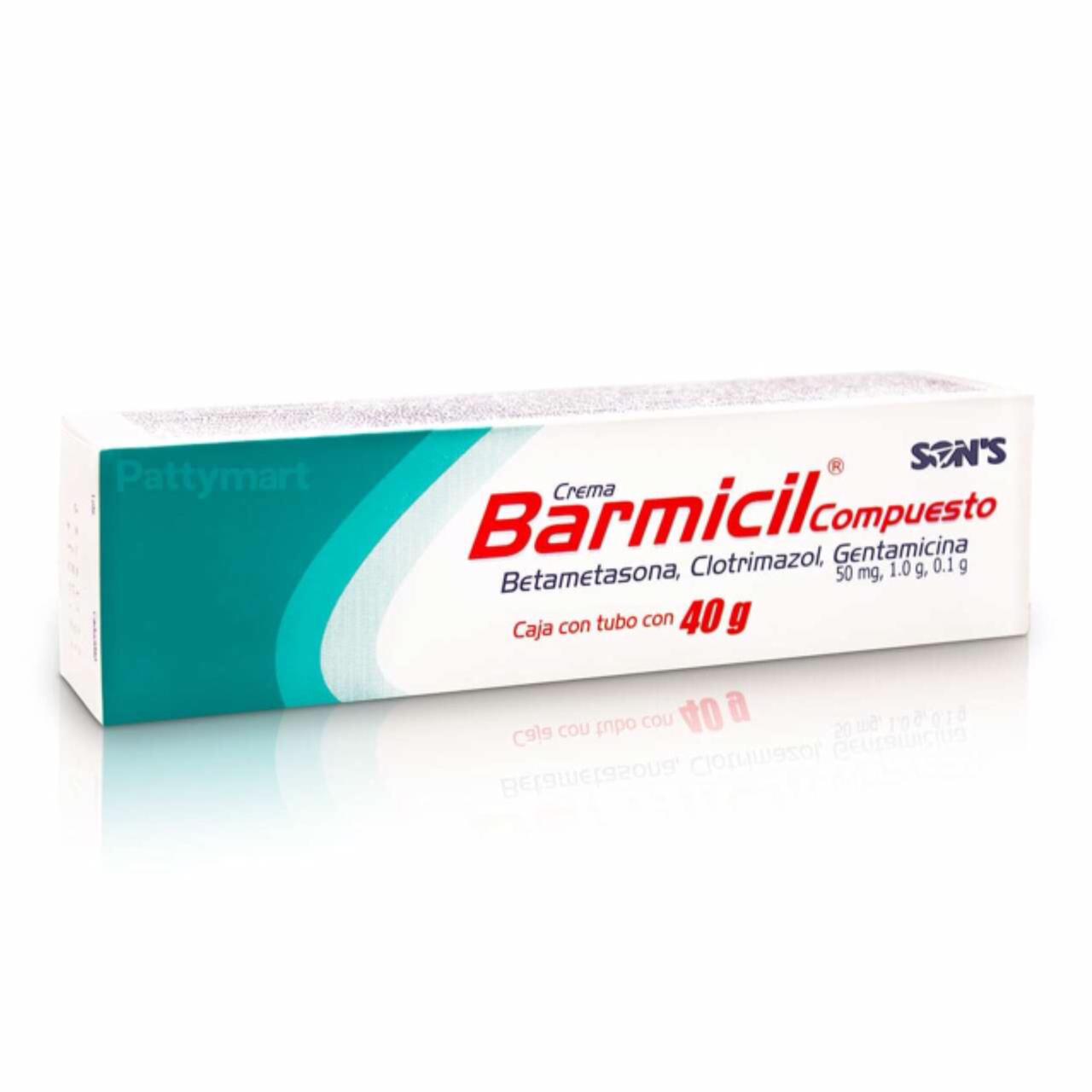 Barmicil, Betametasona/Clotrimazol/Gentamicina 50mg, 1.0g ,0.1g Tubo con 40g (3 Piezas)