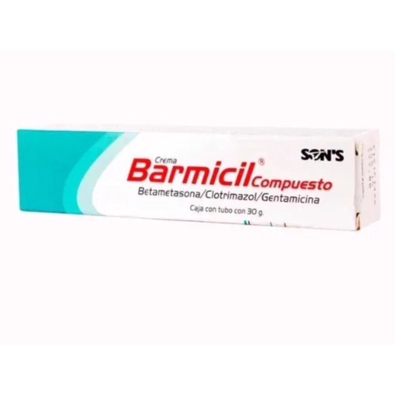 Barmicil, Betametasona/Clotrimazol/Gentamicina 50mg, 1.0g ,0.1g Tubo con 40g (3 Piezas)