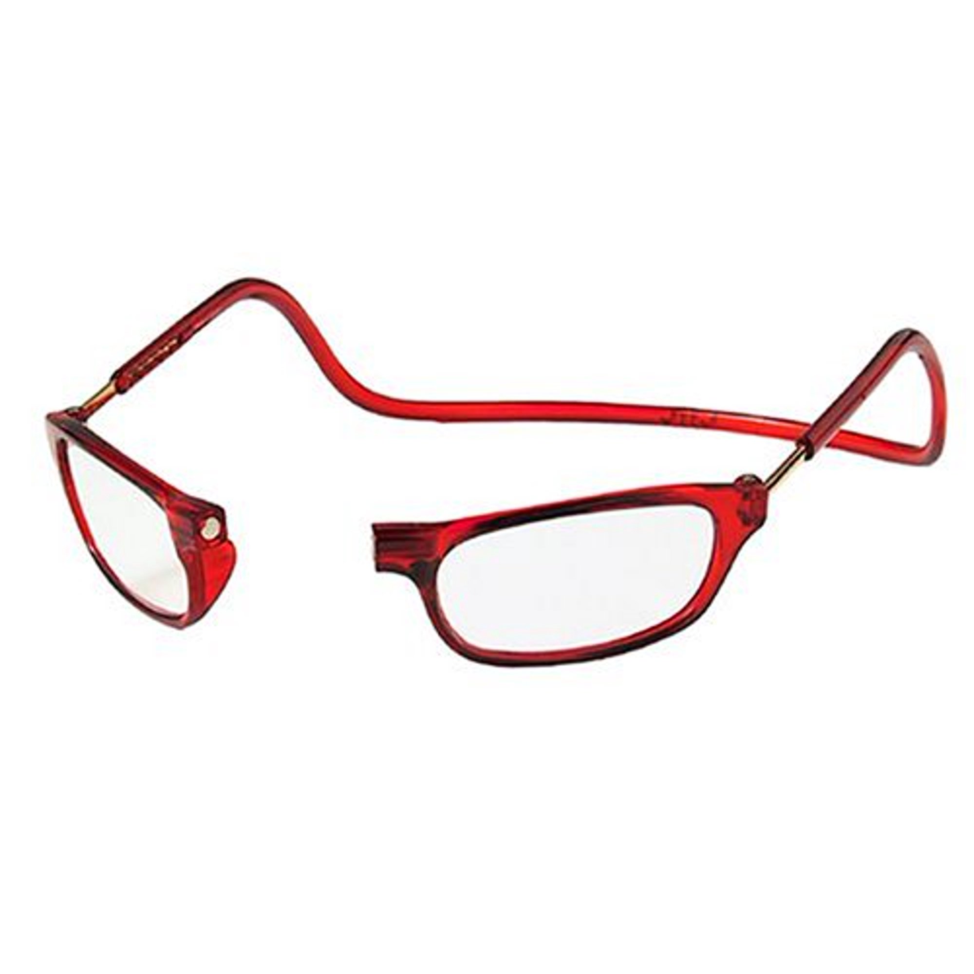 Lentes Anteojos Gafas Lectura Clic Magnéticos Con Imán Rojo