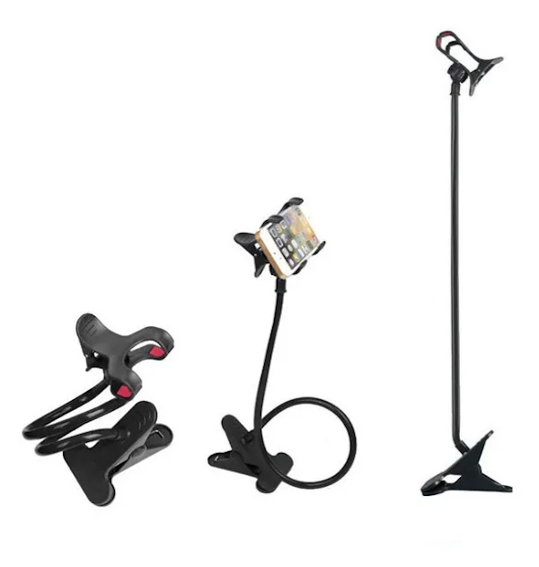 Soporte De Pinza Base Flexible Para Teléfono Celular De Colores 
