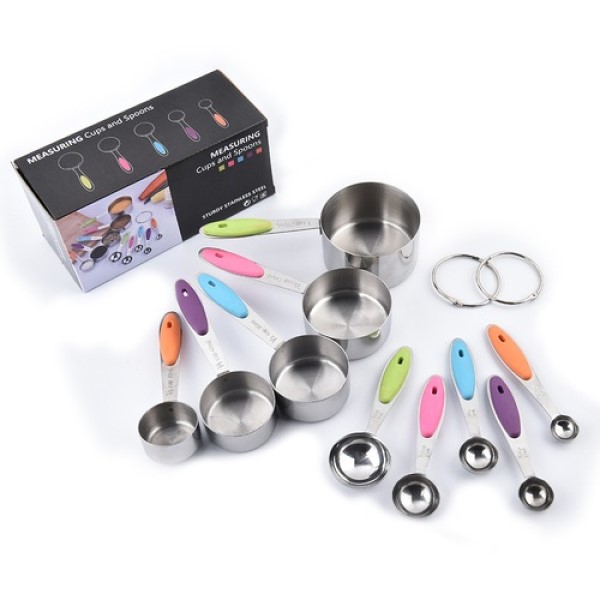 U Chef Tazas Cucharas Medidoras Acero Inoxidable 10 Piezas U Chef