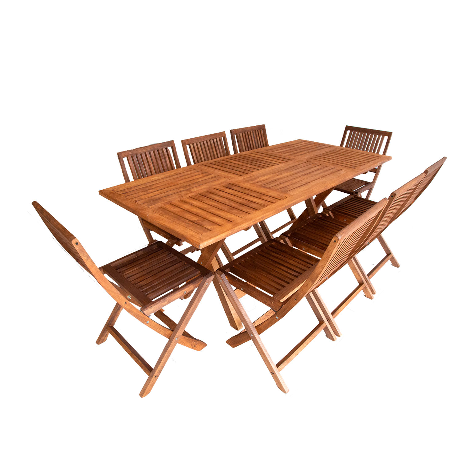 Comedor Rectangular Modelo Jardín 8 personas 100x180 . Rústico Tratable . Leer Descripción