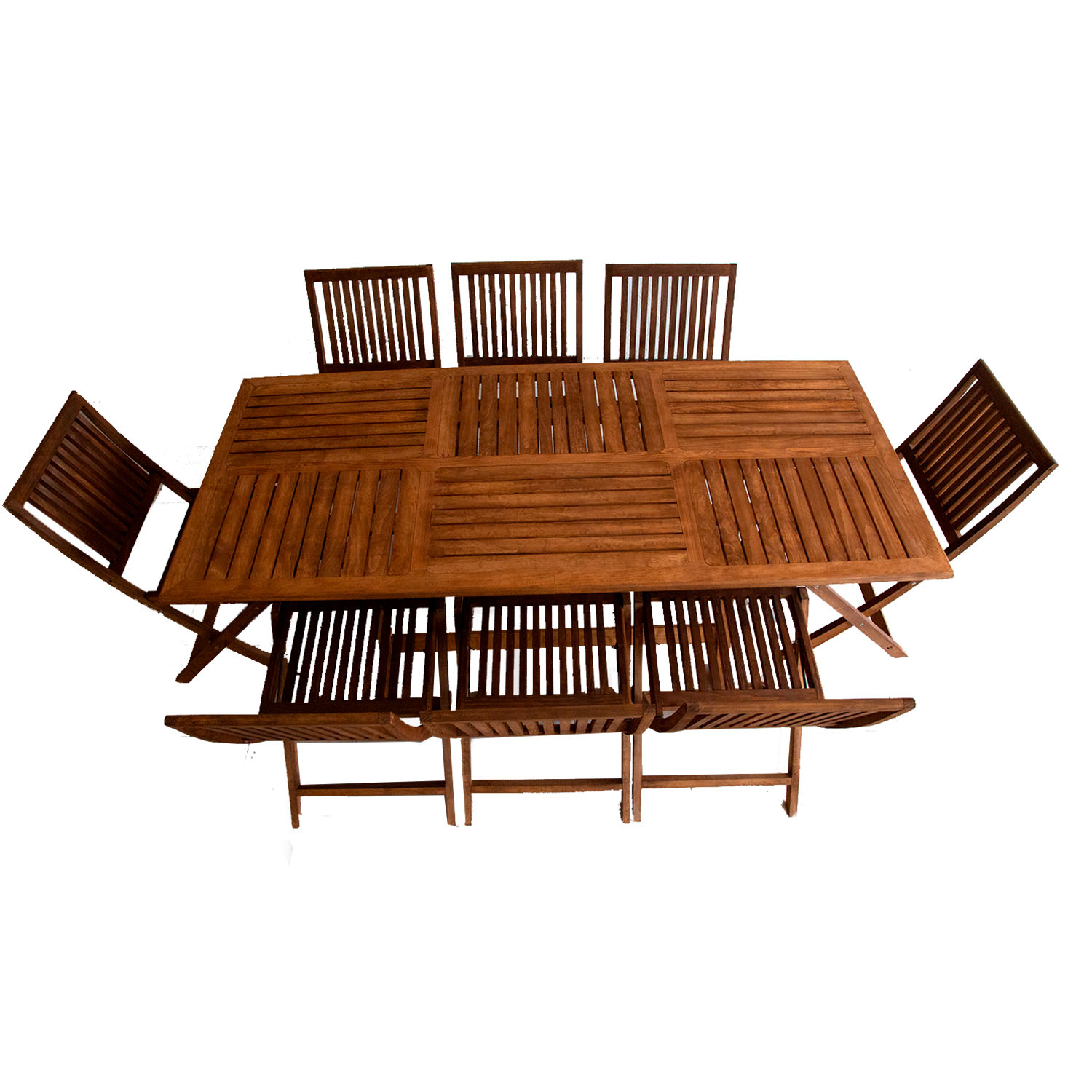 Comedor Rectangular Modelo Jardín 8 personas 100x180 . Rústico Tratable . Leer Descripción