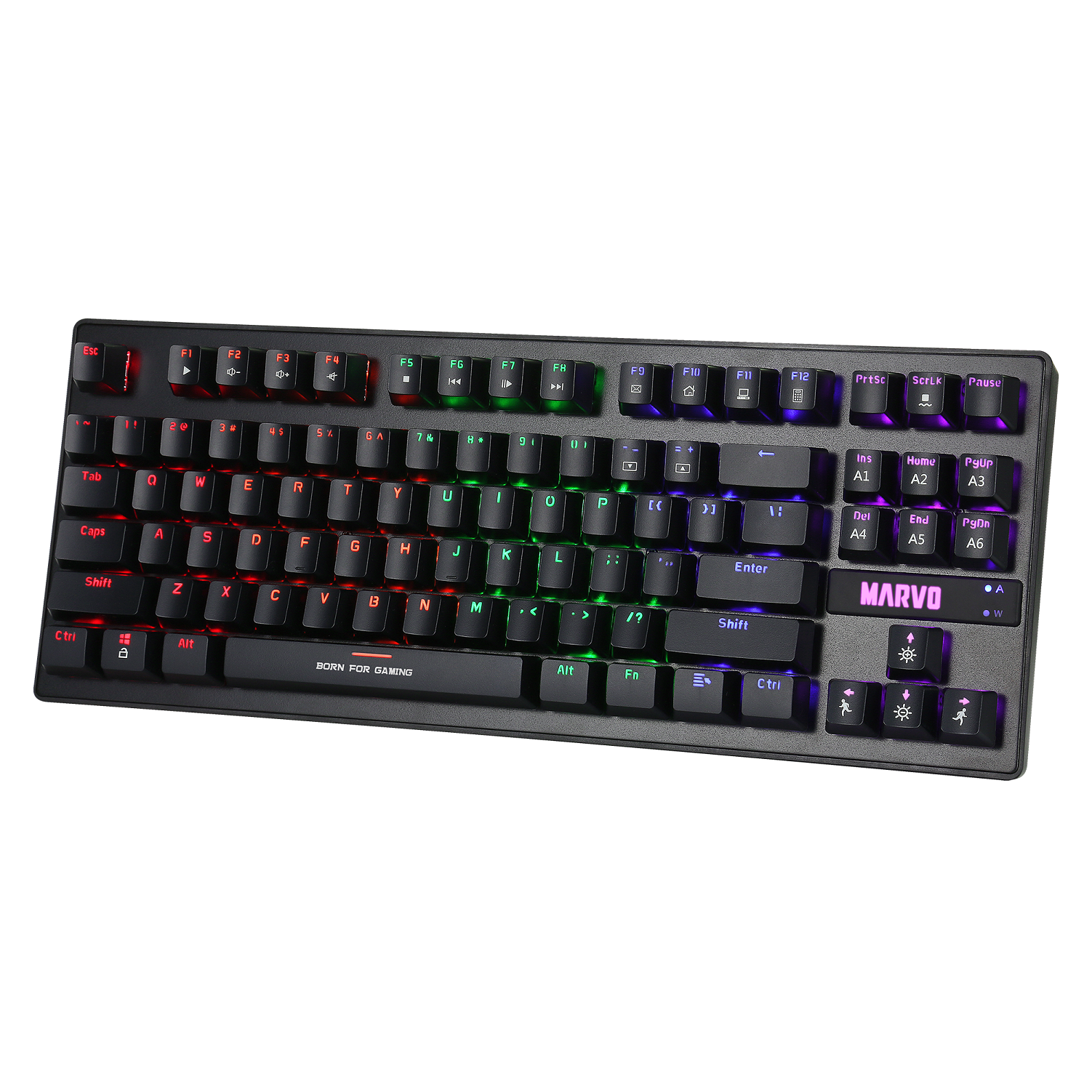 Teclado Gamer Mecanico compacto MARVO KG901 SP Español Luz