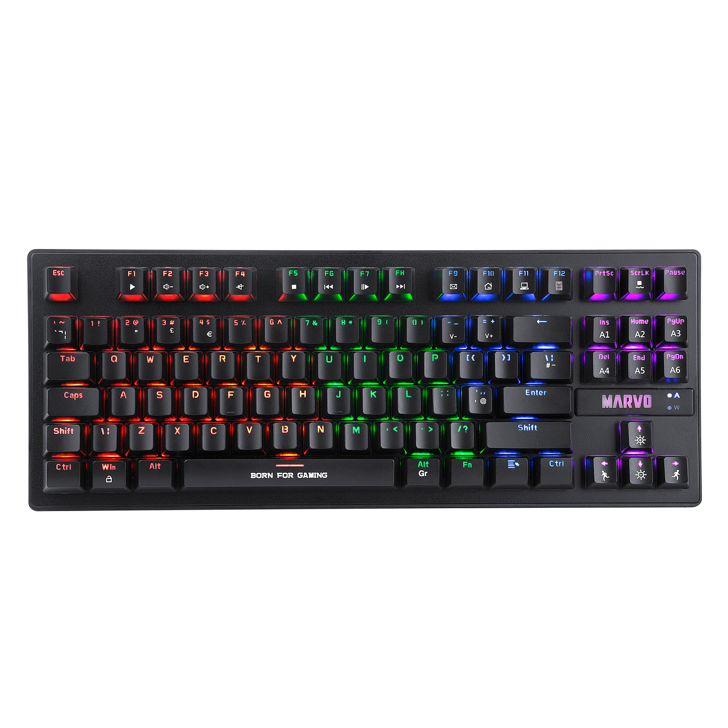 Teclado Gamer Mecanico compacto MARVO KG901 SP Español Luz