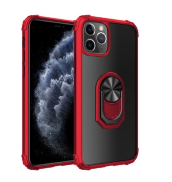 Funda Iphone 11 Y 11 PRO Anti Impacto Rojo Acrílico Duro Carcasa.