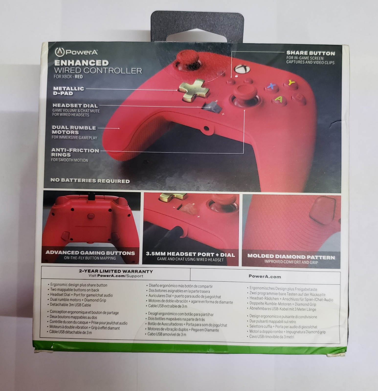 Control Alambrico Power A Para Xbox One Series X|s Red Nuevo : Bsg