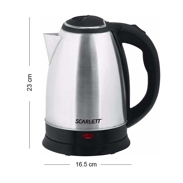 TETERA CAFETERA ELECTRICA SCARLETT 2 LITROS INOXIDABLE SC-20