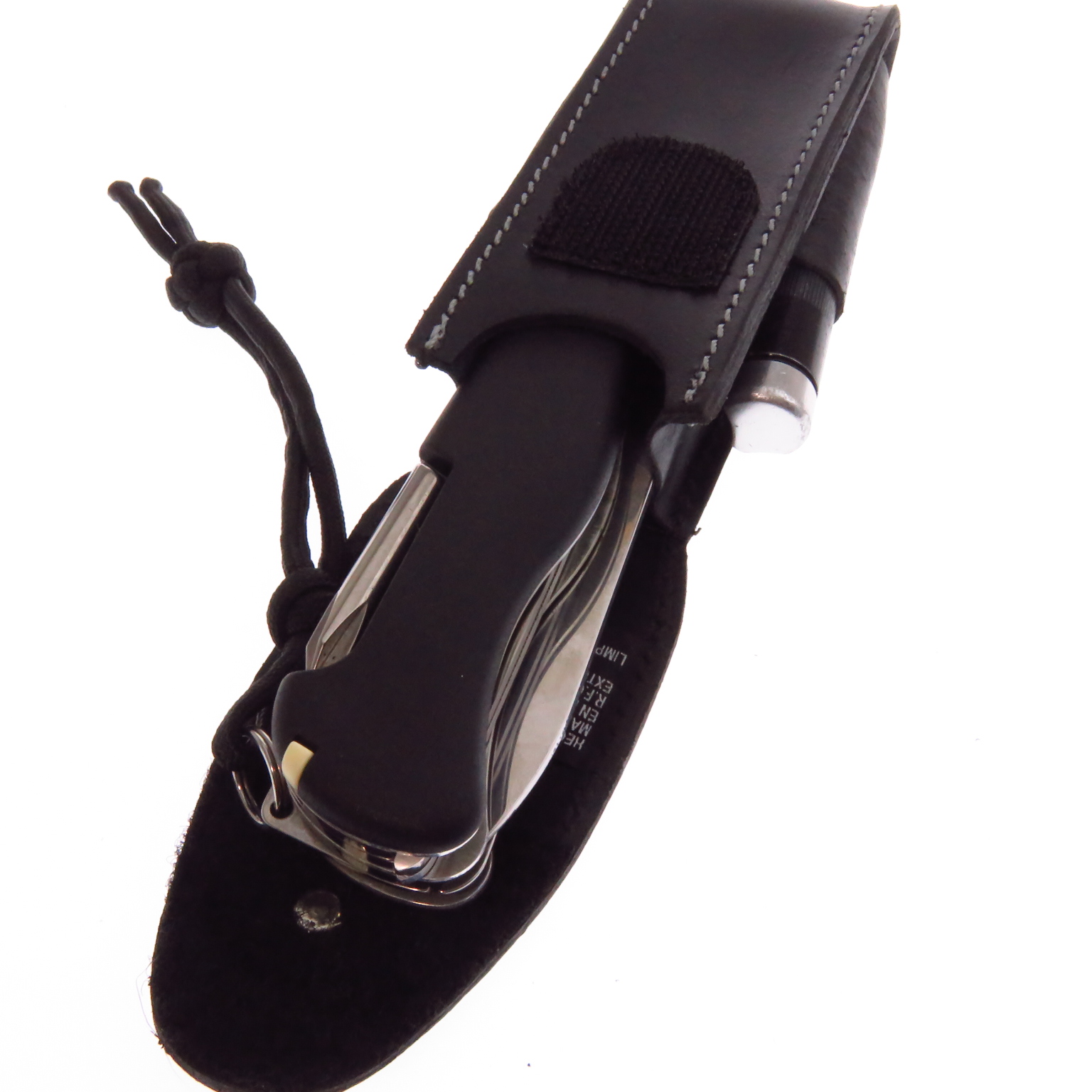 Vn500751 Victorinox Funda Piel Negra Navaja 11 Mm 2-4 Capas