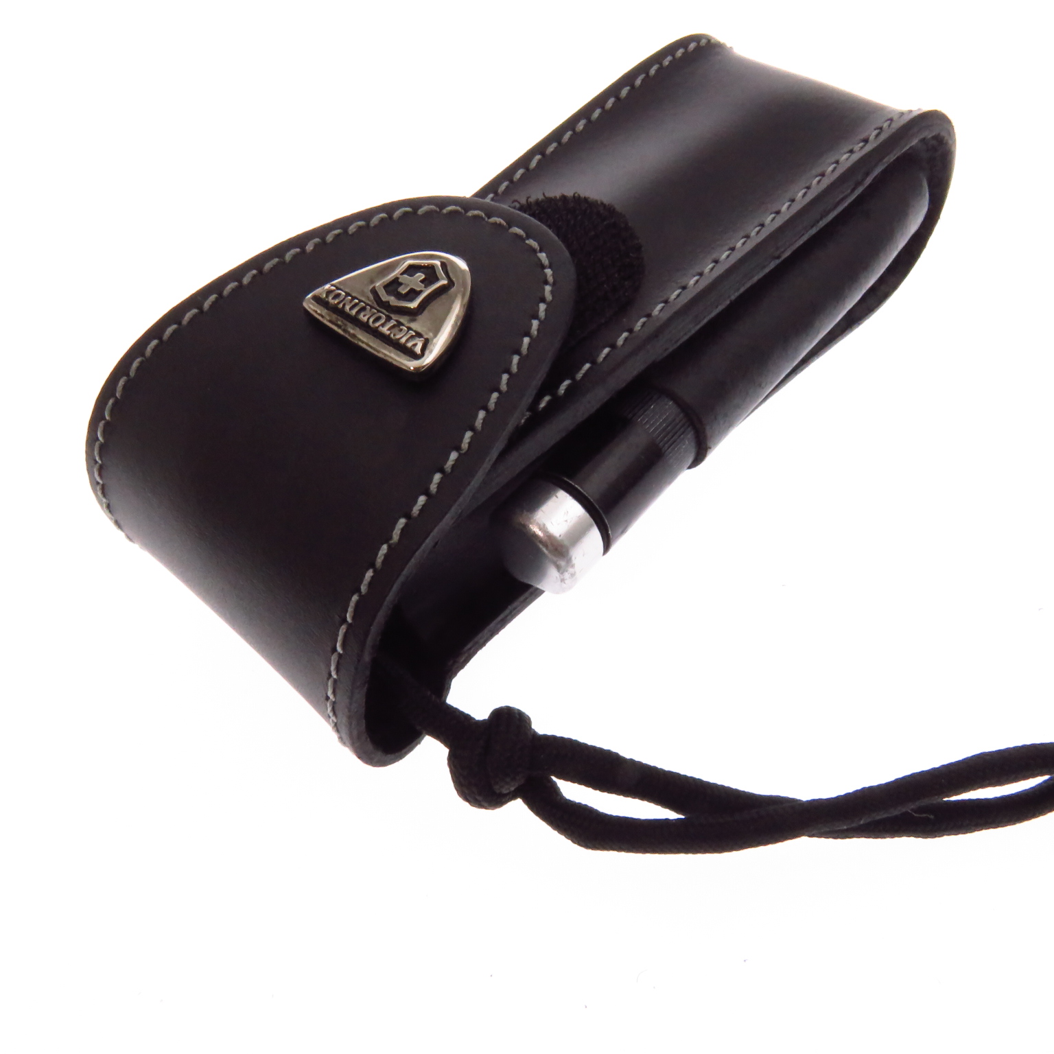 Vn500751 Victorinox Funda Piel Negra Navaja 11 Mm 2-4 Capas