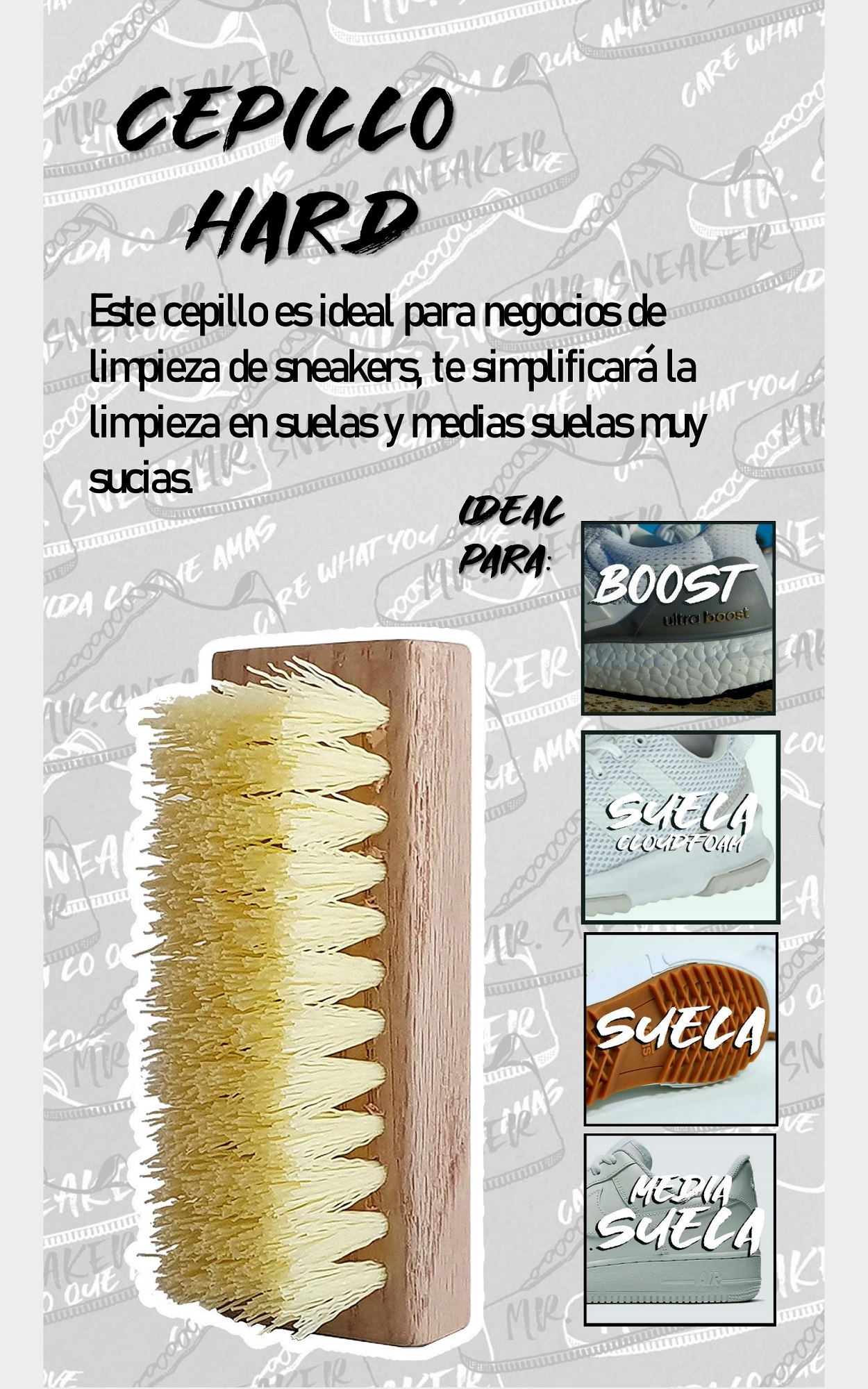 Mr. Sneaker Master Kit para limpieza de calzado y sneakers