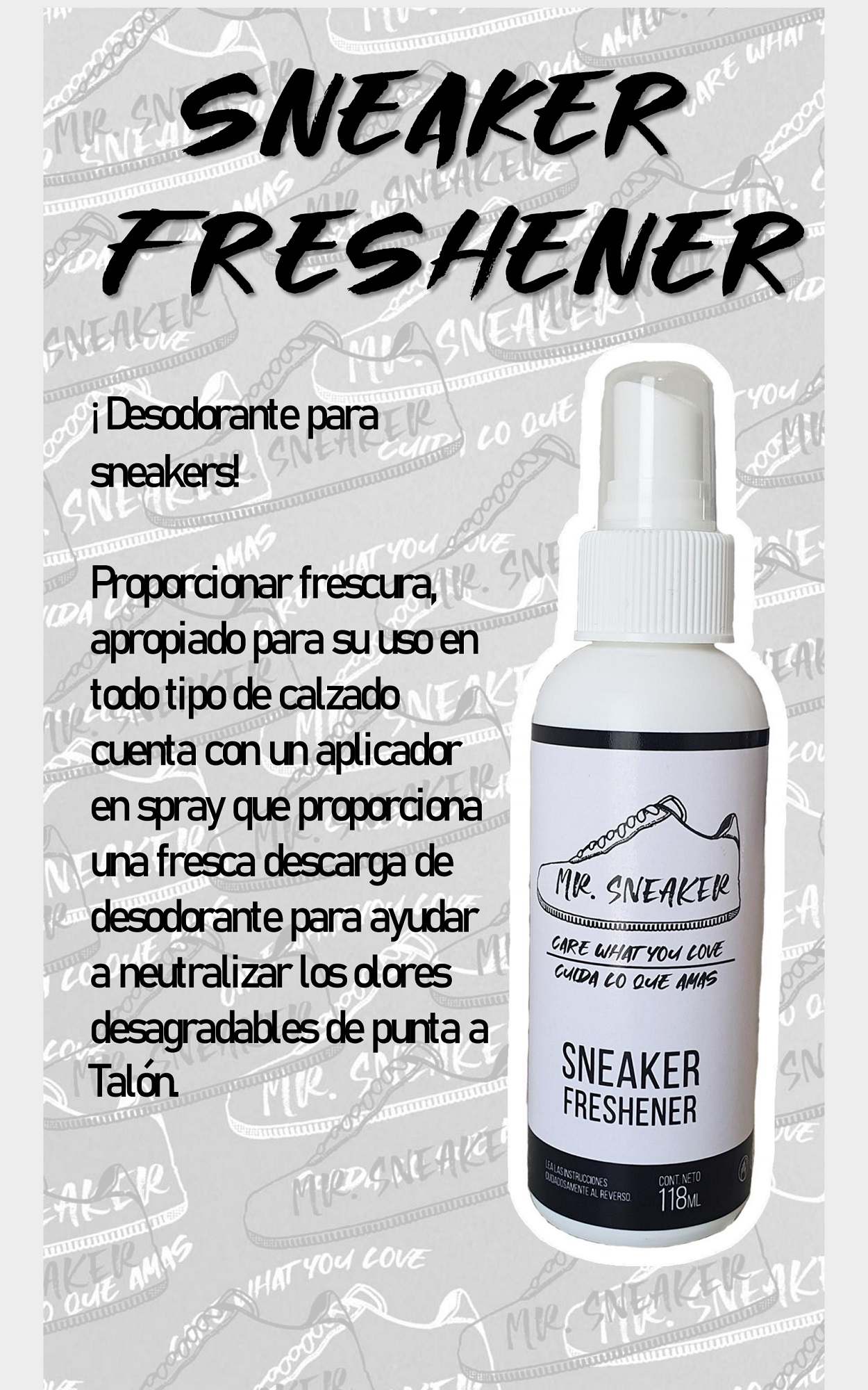 Mr. Sneaker Master Kit para limpieza de calzado y sneakers