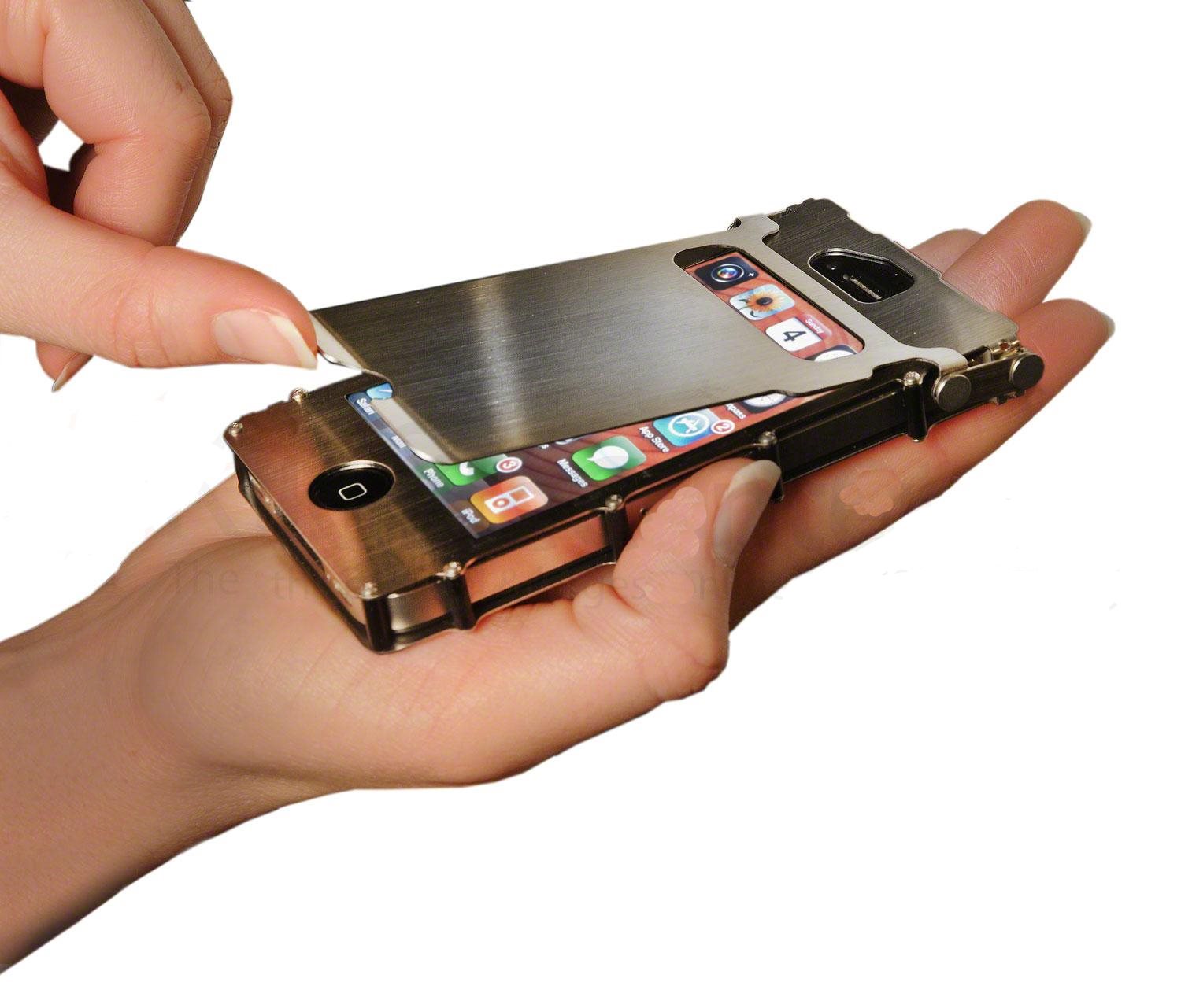 Crinox5Sx Crkt Inox Case 360 Funda Iphone 5 De Acero Inox