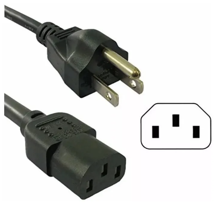 Cable De Corriente Para Cpu Trifasico Monitor Fuente De Poder Nuevos
