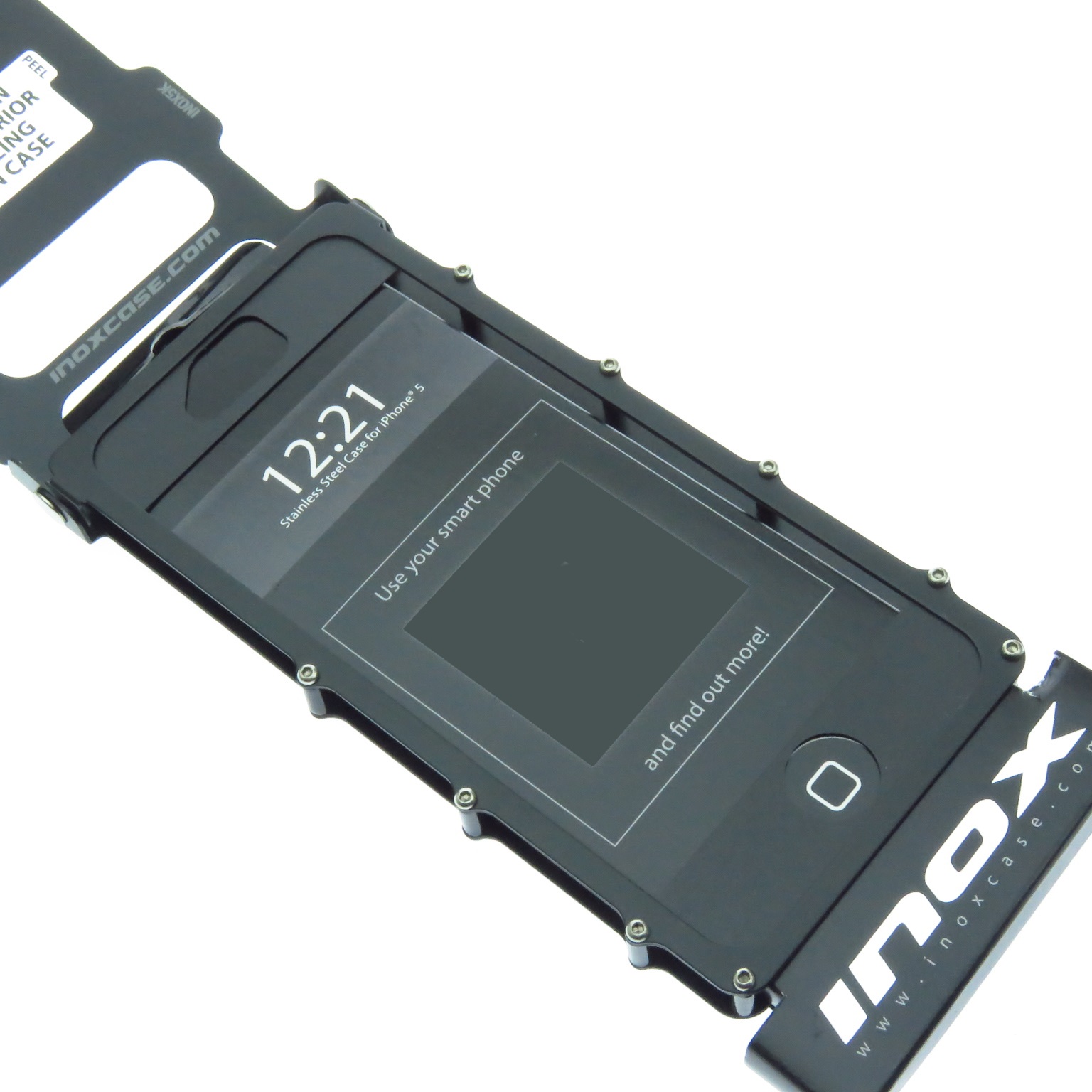 Crinox5K Crkt Inox Case 180 Funda Iphone 5 D Acero Inox Negr