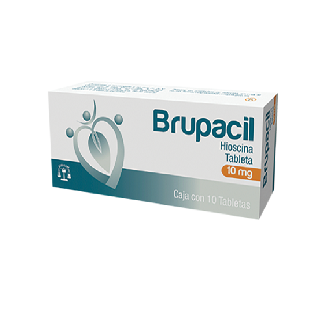 Brupacil Hioscina 10mg -- 10 tabletas