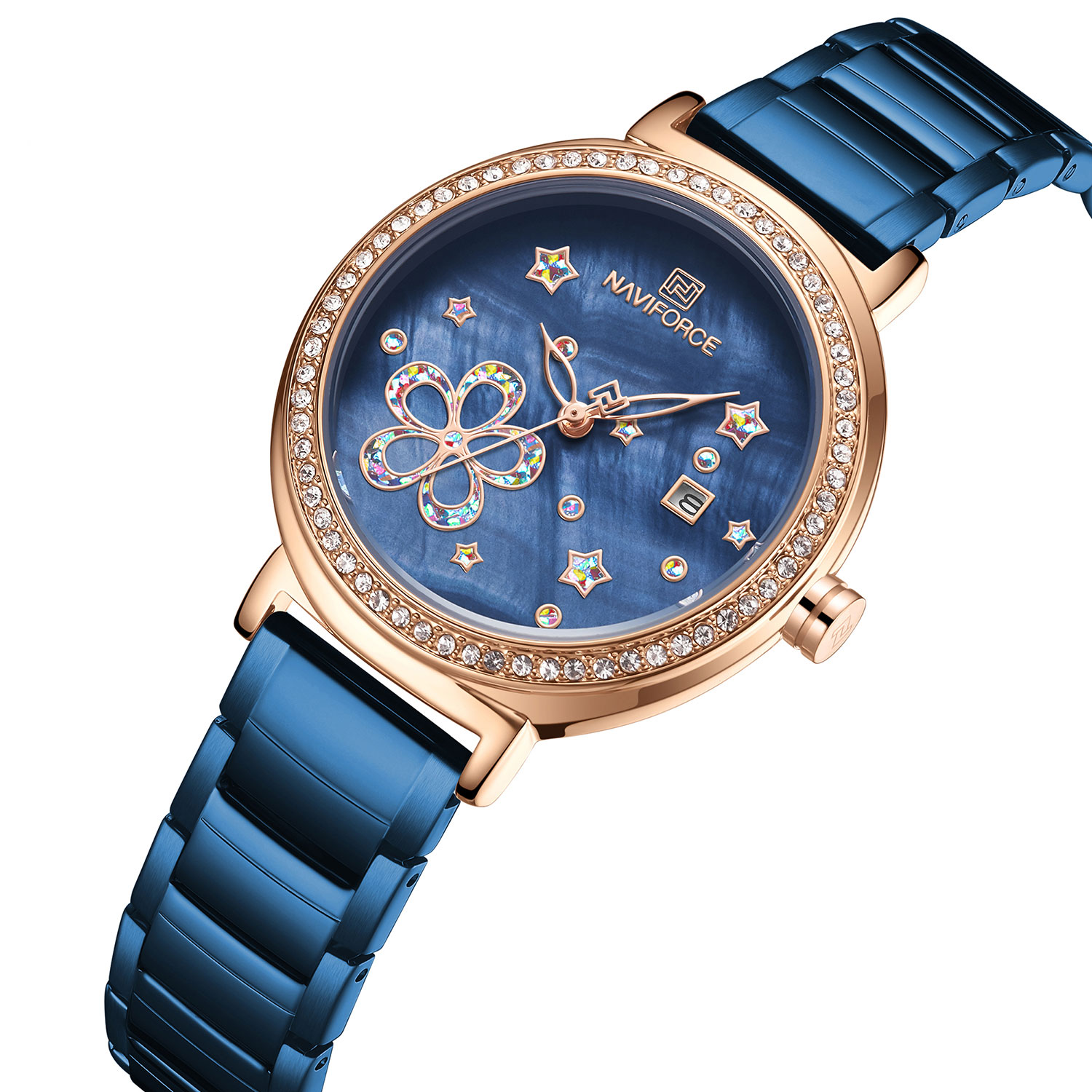 Reloj  Naviforce Original Mujer Dama Acero Elegante 5016az