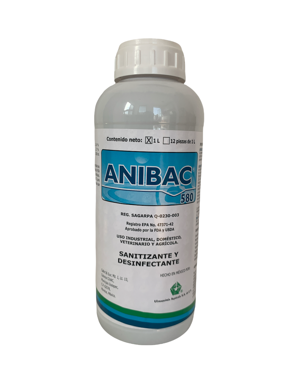 Sanitizante Y Desinfectante Concentrado Anibac 580 1 L