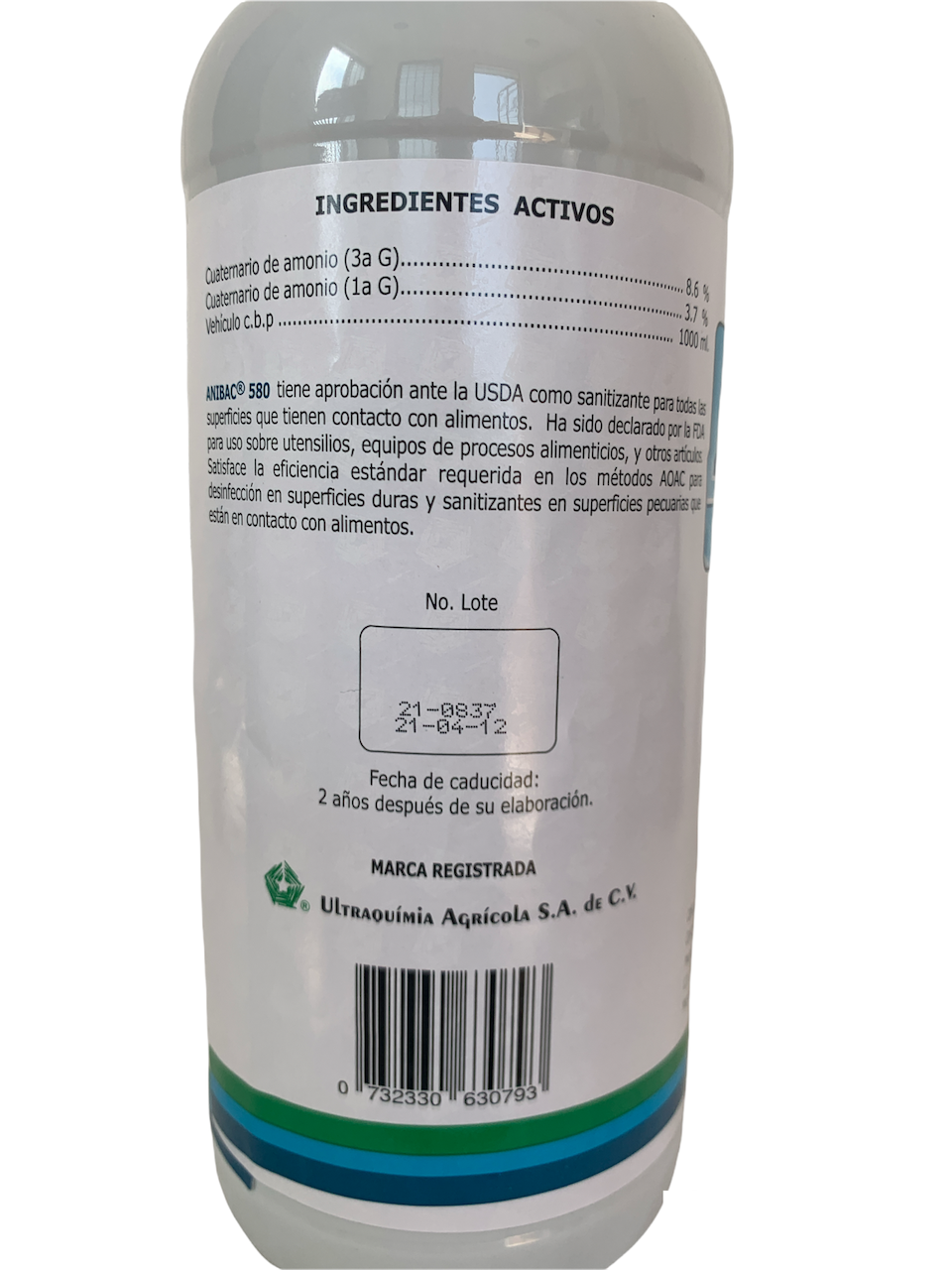 Sanitizante Y Desinfectante Concentrado Anibac 580 1 L