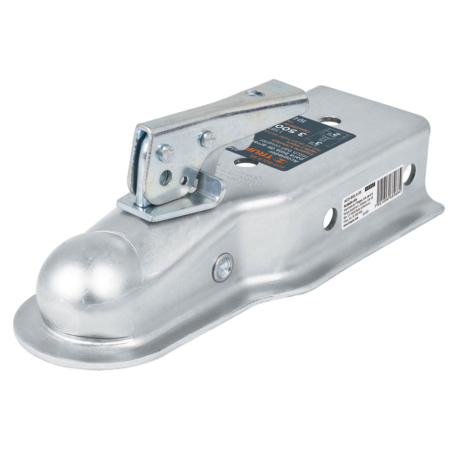 Acoplador Para Remolque Con Bola De Arrastre De Hasta 1590 kg