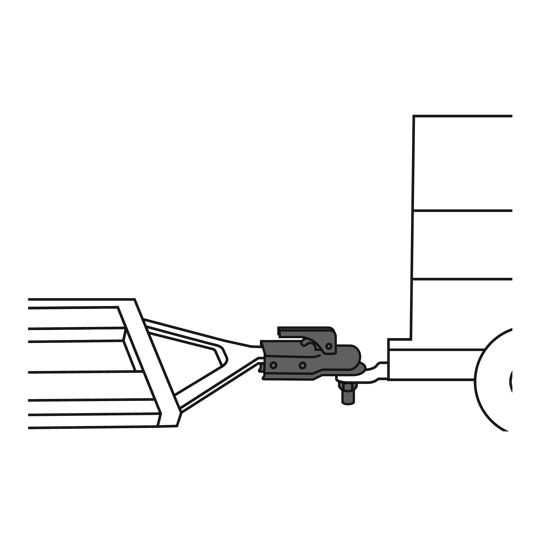 Acoplador Para Remolque Con Bola De Arrastre De Hasta 1590 kg