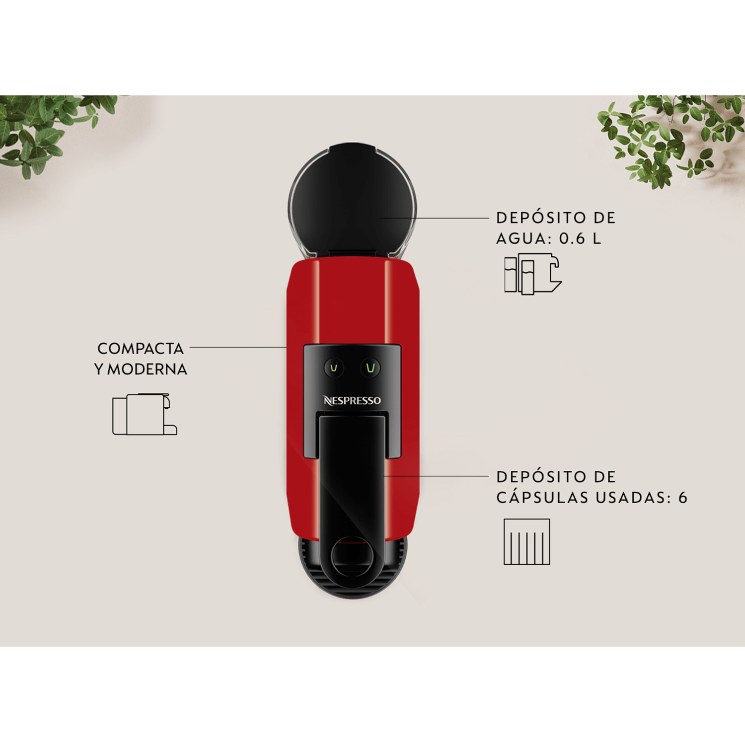 Cafetera Nespresso Cafe Capuchino Incluye Obsequios