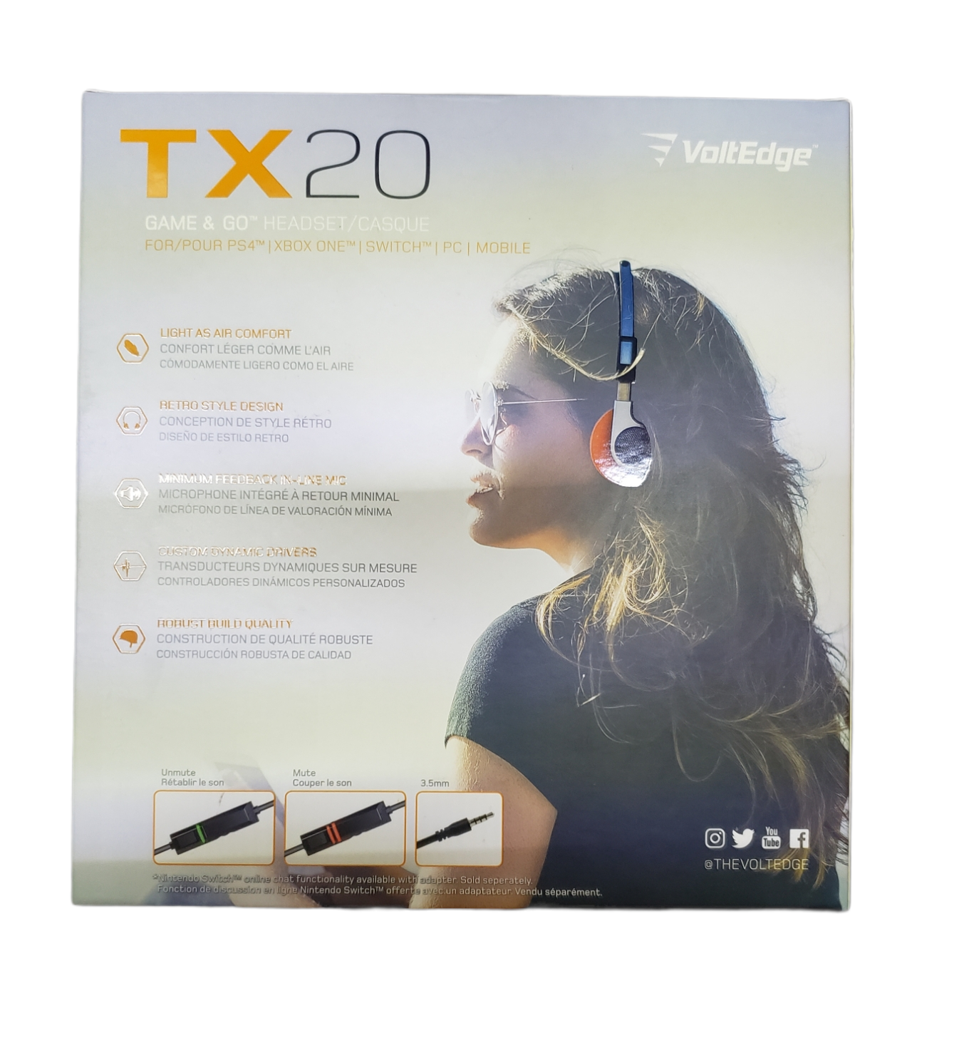 Audifonos Tx20 Voltedge Nuevos : Bsg